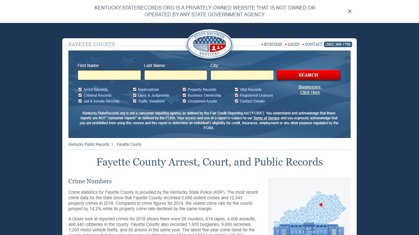 Fayette County Arrest, Court, and Public Records